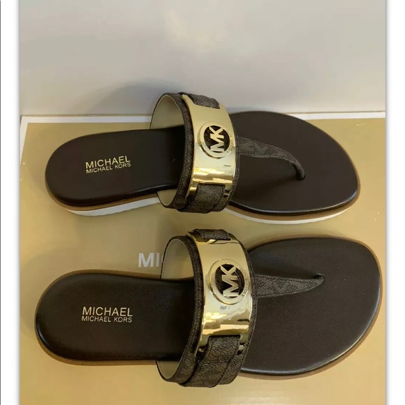 Brand New Michael Kors Briar Thong Sandals - Picture 1 of 11